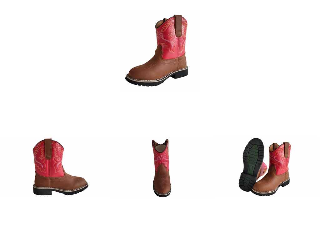 Red color Waterproof embroidery cowboy boots for kids quotation Red color Waterproof embroidery cowboy boots for kids quotation