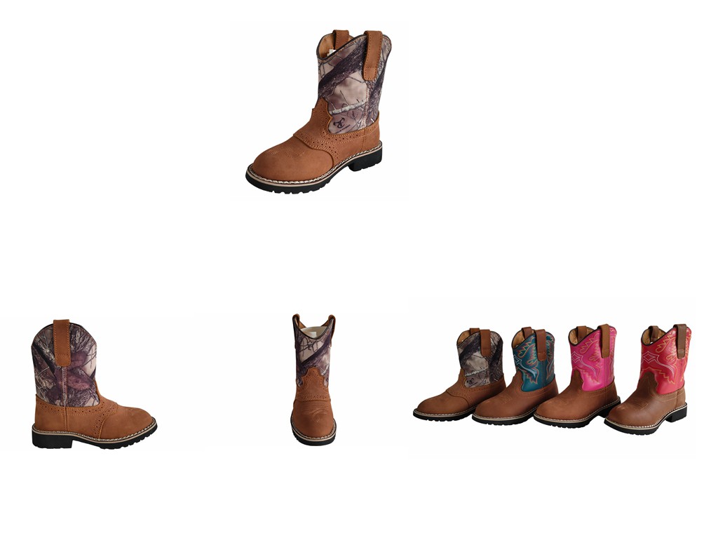 Camo color Waterproof embroidery cowboy boots for kids price Camo color Waterproof embroidery cowboy boots for kids price